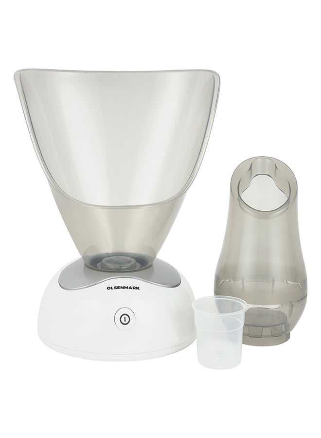 Olsenmark Professional Facial Steamer with Inhaler Attachment, Deep Moisturizing Face Sauna for Skin Care, Facial Cleansing and Pore Treatment, Compact Home Spa Beauty Device White - Image 1