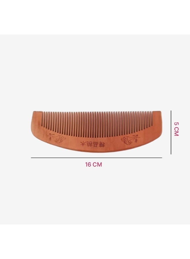 Akarm 3-Piece Natural Wooden Hair Comb Set - Anti-Static Detangling Combs for Scalp Massage & Hair Care - Image 3