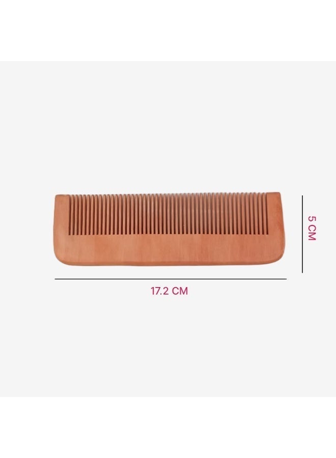 Akarm 3-Piece Natural Wooden Hair Comb Set - Anti-Static Detangling Combs for Scalp Massage & Hair Care - Image 2