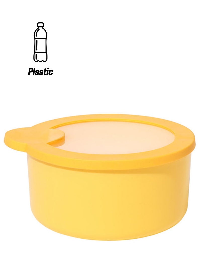 NIBEMINENT Leakproof Salads Lunch Containers Holder Yellow 1000ml  - Image 1