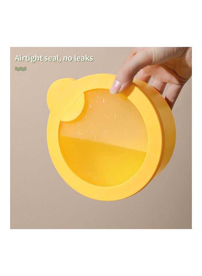 NIBEMINENT Leakproof Salads Lunch Containers Holder Yellow 1000ml  - Image 2