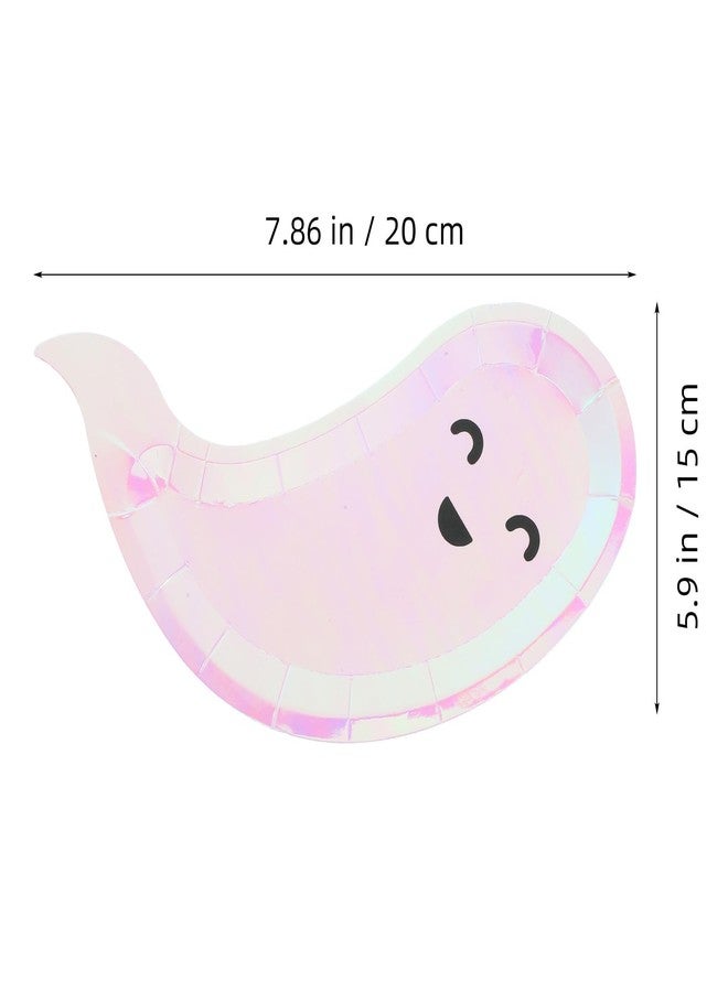 Amosfun Halloween Paper Plates 32pcs Ghost Dinner Plates Tableware for Halloween Party Candy Snacks Table Decor - Image 2