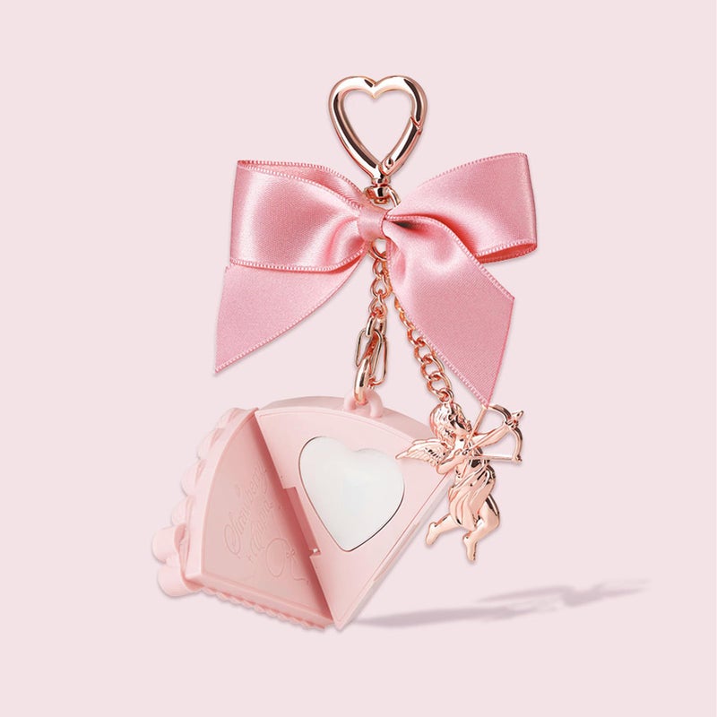 Flower Knows Strawberry Cupid Solid Perfume,Cake Bag Charms,Portable Travel Perfumes,Long Lasting Fragrances,2-in-1 Pink Cute Keychain Purse for Women,Girls&Bow Lovers Gift,0.11 oz(Lychee Bouquet) - Image 2