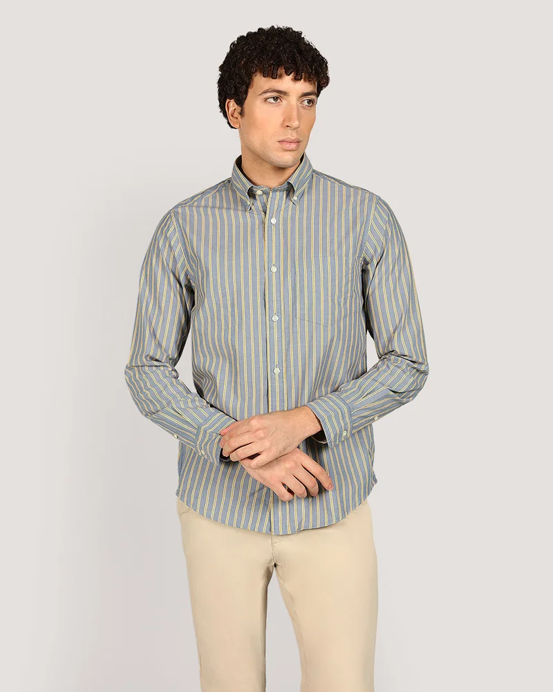 غانت Gant Regular Archive Popl Stripe Shirt For Men