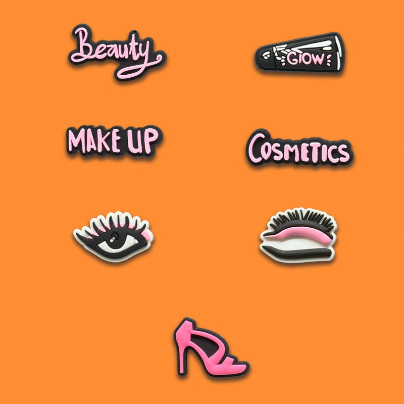 Chionwen 35 50Pcs Pink Random Shoe Decoration Charms for Croc Clog, Cute Lovely Fashion Charms Accessories for Women (35) - Image 5