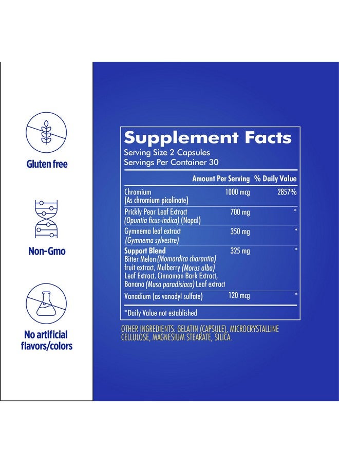 Santo Remedio Super Nopal, Exclusive Formula with Nopal, Gurmar (Gymnema Silvestre), Chromium Picolinate and Vanadyl Sulfate. 60 Capsules (30 Servings) - Image 3