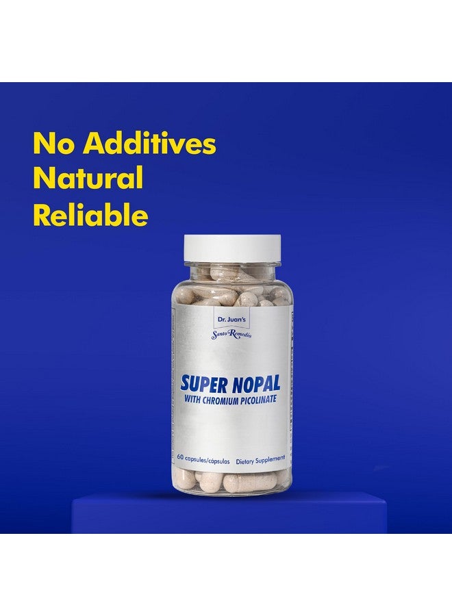 Santo Remedio Super Nopal, Exclusive Formula with Nopal, Gurmar (Gymnema Silvestre), Chromium Picolinate and Vanadyl Sulfate. 60 Capsules (30 Servings) - Image 2