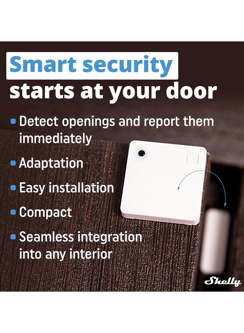شيلي Shelly BLU Door/Window (مستشعر باب/نافذة يعمل بالبلوتوث) - أبيض - Image 3