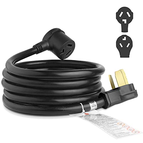 ANNQUAN 10FT 3 Prong Dryer Extension Cord, 30 Amp NEMA 10-30P to 10-30R EV Extension Cord for Dryer Power Extension and Level 2 EV Charging, 125V/250V 10 AWG STW ETL Listed (Black) - Image 1