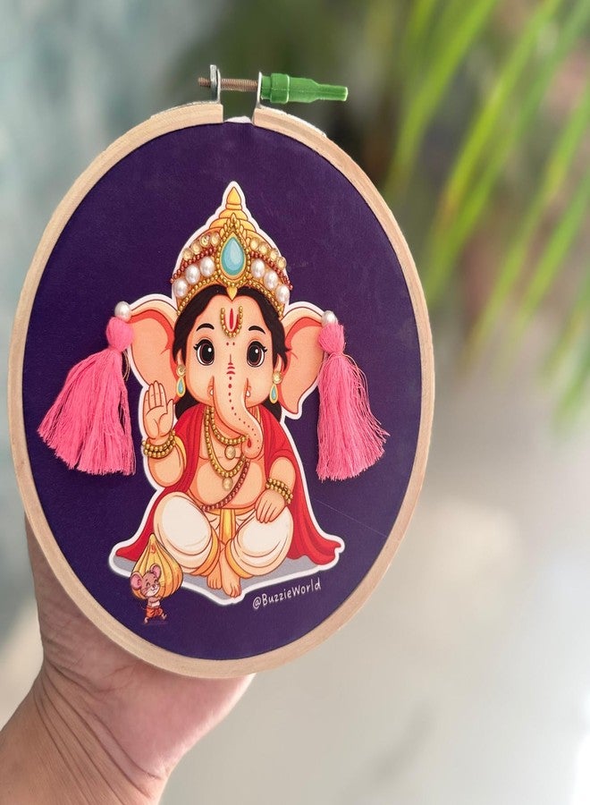 BuzzieWorld - Create Your Own Ganesha | DIY Ganesha Wall Hanging kit| DIY Gift Box for Kids | Activity Boxes | Craft Kit for Kids | Art & Craft Kit | Age 4-15 yrs | Activity kit | Diwali Gift - Image 1