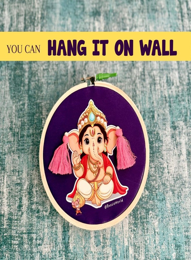 BuzzieWorld - Create Your Own Ganesha | DIY Ganesha Wall Hanging kit| DIY Gift Box for Kids | Activity Boxes | Craft Kit for Kids | Art & Craft Kit | Age 4-15 yrs | Activity kit | Diwali Gift - Image 4