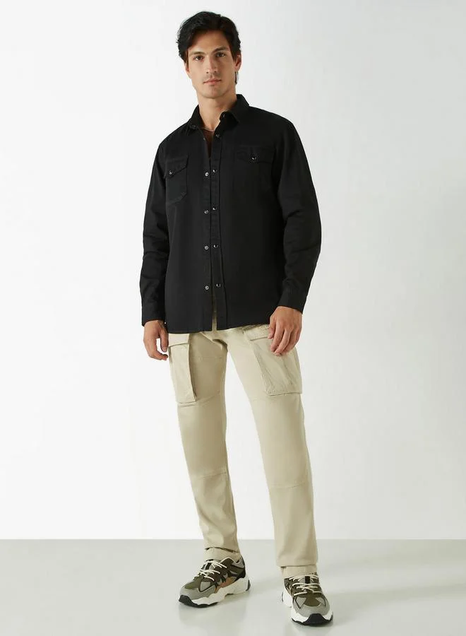 Ecko Unltd. Ecko Unltd Solid Shirt with Pockets