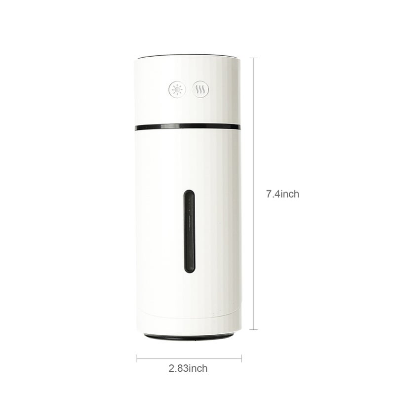 260mL Mist Humidifier Diffuser LED Colorful Car Humidifier Quiet Adjustable Top Fill Cool Mising Humidifier for Car Bedroom USB Powered Home Humidifier - Image 3