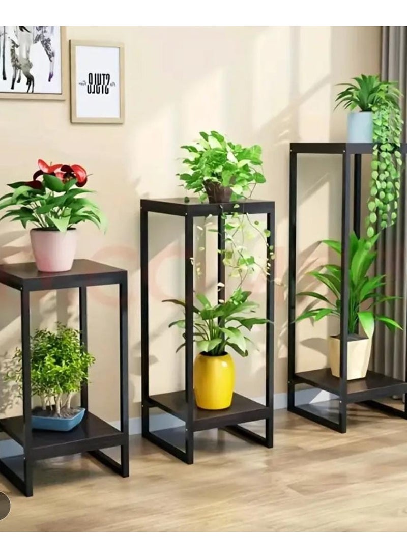 Other Manufacturer 3pcs Wood Top Plant Stand 