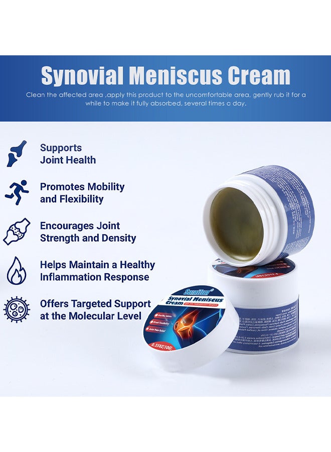 Sumifun Synovial Meniscus Cream, Knee Joint Pain Relief Ointment, Knee Arthritis Cream Fast Absorbing Hand And Foot Tenosynovitis Cold Gel Quick Relief Joint And Bone Therapy Cream For Muscle And Joint Pain - Image 5