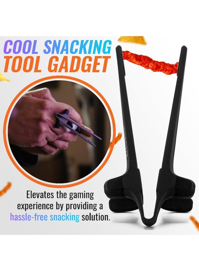 SNACTIV PRO Finger Chopsticks for Gamers - As Seen on Shark Tank! The Official Snacking Tool of the Future - Enjoy Snacks and Chips with Ease - Innovative Gaming Snacking Solution - Snack Chopsticks - Image 3