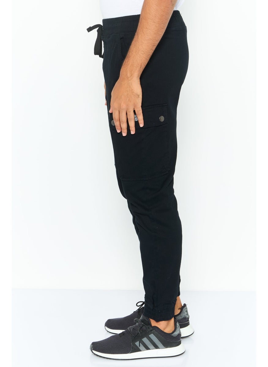 Modern Culture Men Regular Fit Stretchable Cargo Pant, Black  - Image 2