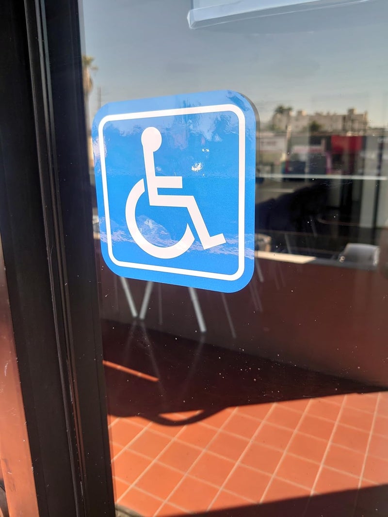 ARS Handicap Sticker Decals, 15 Pack 5 in x 5 in Disabled Wheelchair Accessible Labels Glossy Premium UV Protected Self Adhesive for Indoors & Outdoors - Image 4