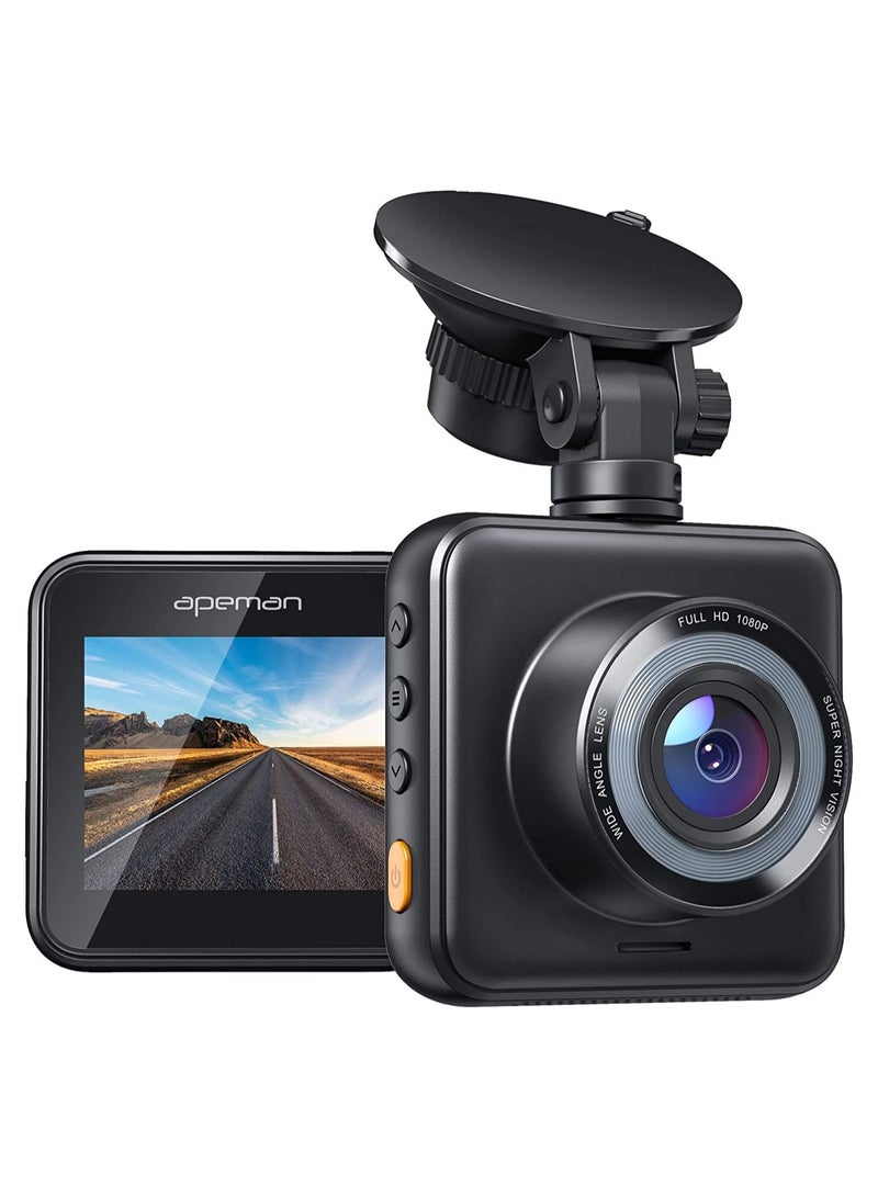 Apeman C420 1080P Full HD Dash Cam- clear Night Vision Motion Detection - Image 1