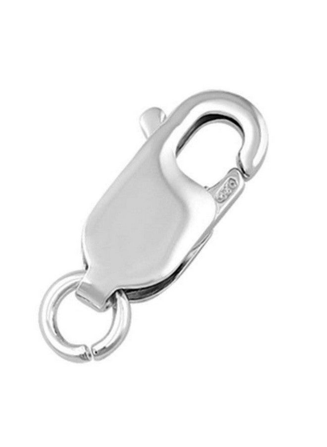 Adabele Abele Authentic 925 Sterling Silver 8Mm (0.31 Inch) Small Italian Rectangle Lobster Trigger Clasps With Jump Ring Hypoallergenic Nickel Free For Jewelry Making Ss25 Aa - Image 1