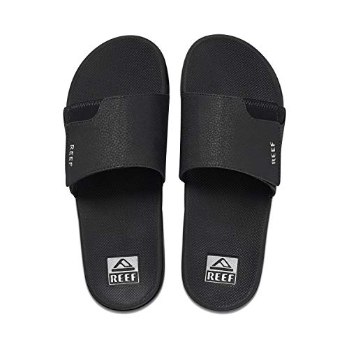 Reef Fanning Slide Men's Sandals Black/silver - 10 Medium - Image 1