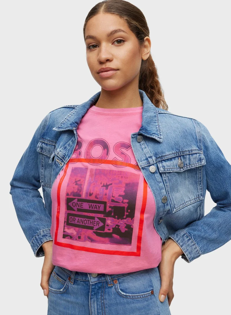 BOSS Crew Neck Logo T-Shirt