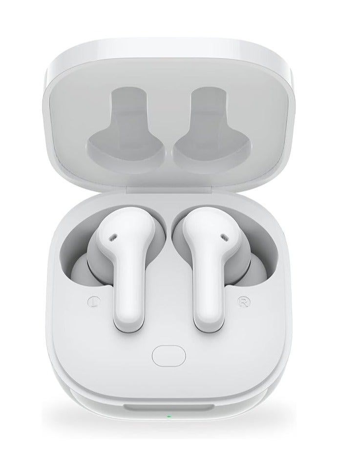 QCY T13 Wireless Earbuds – Hi-Fi Sound, ENC Noise Cancellation, 40H Playtime, Bluetooth 5.1, IPX5 Waterproof, Fast Charging, Touch Control White - Image 1