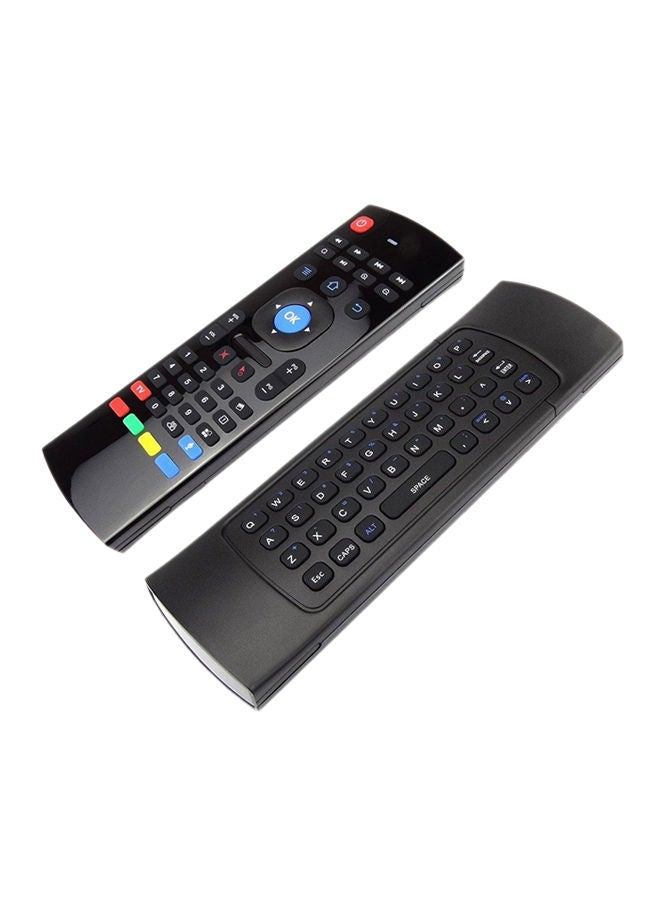 NIBEMINENT Wireless Remote Control Keyboard With Mic For Android TV Black 
