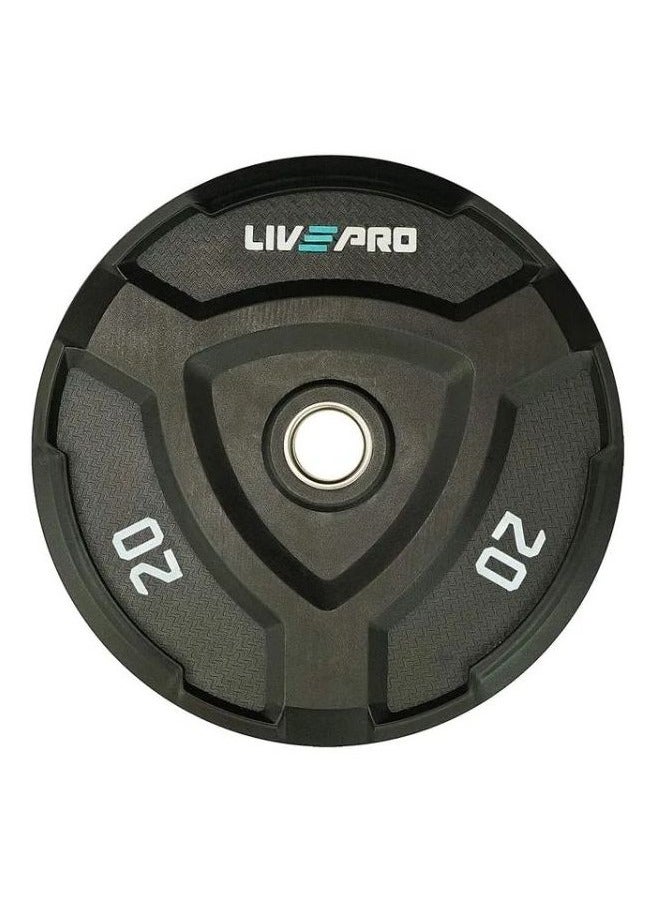 LivePro weight plate 20kg shock absorbing rubber  - Image 1