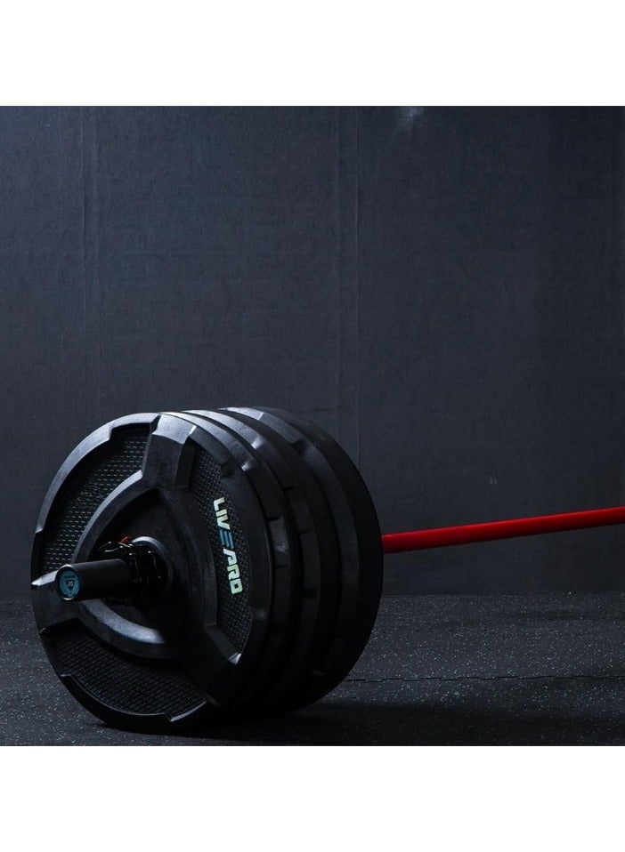LivePro weight plate 20kg shock absorbing rubber  - Image 4