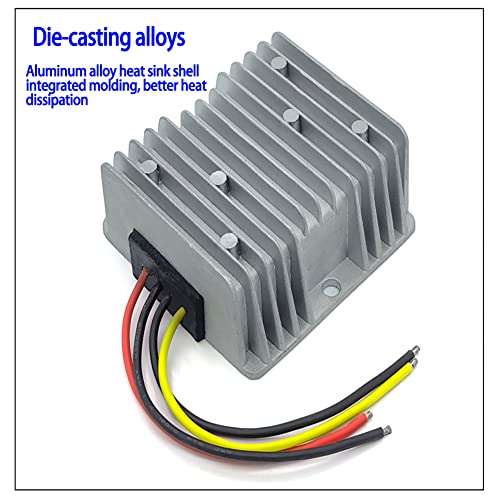 QL-LINRUN 10A 120W DC to DC 18V 24V 36V 48V Step Down to 12V Converter Golf Cart Voltage Reducer Regulator Waterproof (Inputs 17V-55V to 12V 10A) - Image 3