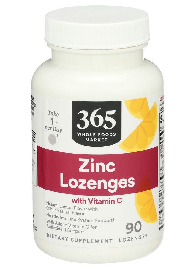 365 by Whole Foods Market Lozenges Zinc Vitamin C 90 Count  - Image 1