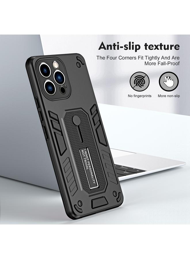 زبون حافظة هاتف لهاتف iPhone 12 Pro Max Variety Brave Armor مع حامل حلقة الإصبع - Image 2