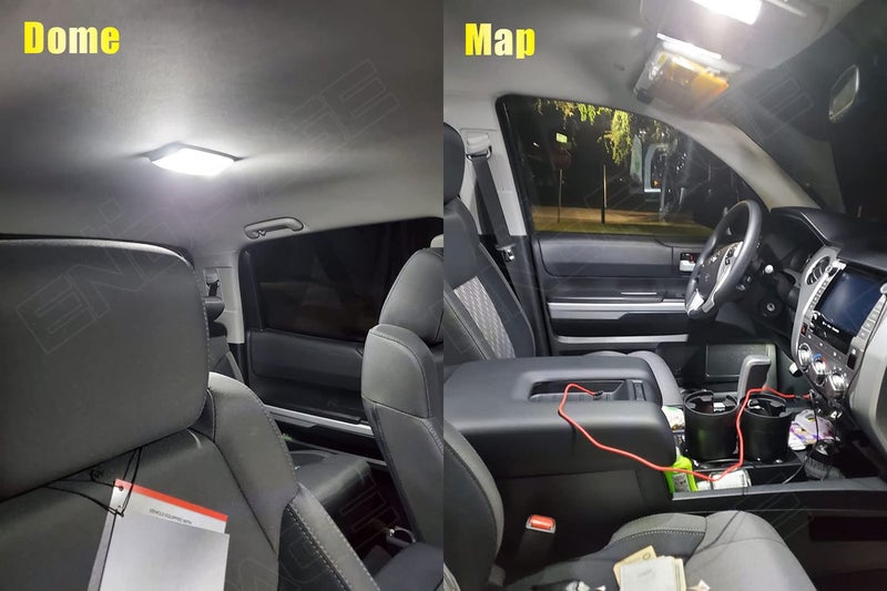 ENDPAGE 18pcs Tundra LED Interior Light Kit Package for Toyota Tundra 2007 2008 2009 2010 2011 2012 2013 2014 2015 2016 2017 2018 2019 2020 2021 + Cargo Lights, License Plate Lights, Install Tool - Image 5