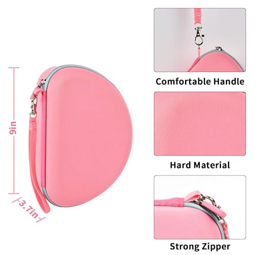 PAIYULE Headphone Case for Riwbox CT-7 Pink/for Jack CT-7S Cat Green 3.5mm/ for iClever IC-HS01/for Picun/for FosPower Bluetooth Wireless Over-Ear Headphones Headset for Kids-Box Only,Pink - Image 4