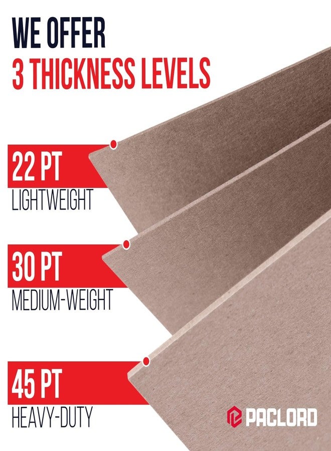 Paclord 11" x 17" Brown Kraft Plain Chipboard Sheets, 45 Pt Thick – Made in USA Durable Cardboard Chipboard for Cardstock Projects, Picture Frame Backing, Scrapbooking – Bundle of 40 - Image 4