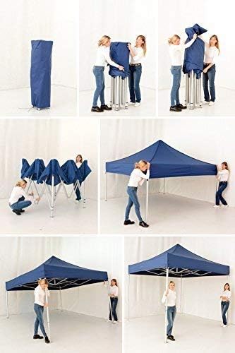BRUSHFINCH Portable Gazebo Canopy Tent Foldable Popup Foldable Canopy TentPerfect for Outdoor Terrace Garden Blue - Image 5