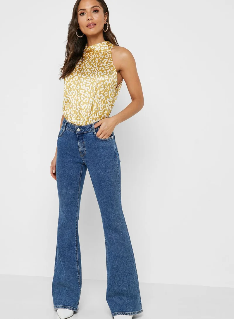 ELLA Cheetah Print High Neck Body