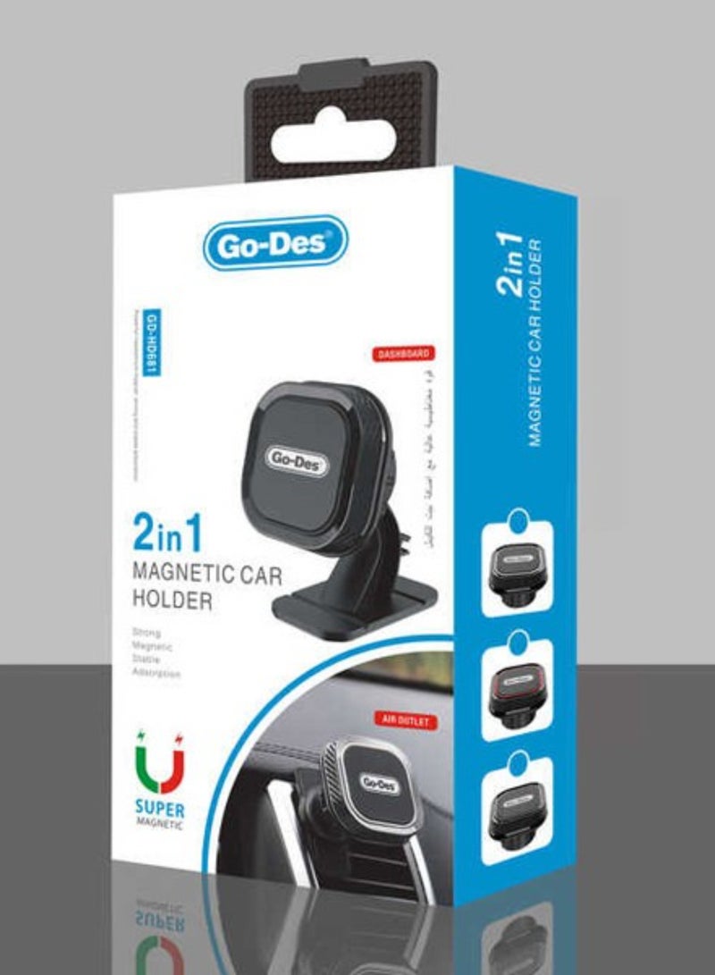 GO-DES Go Des 2 in 1 Magnetic Car Holder - Image 5