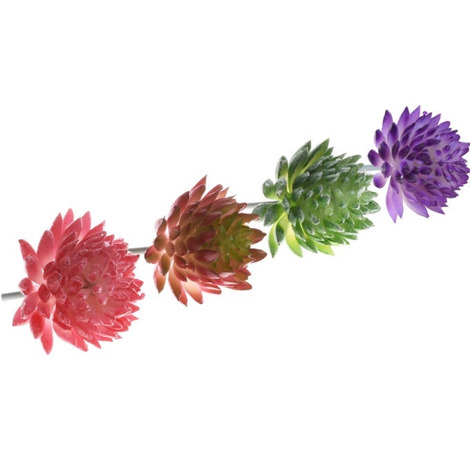 4 PCS ARTIFICIAL MINI SUCCULENTS CACTUS PLANT FLOWER DIY MATERIALS FOR PLANTS WALL 4 COLOR