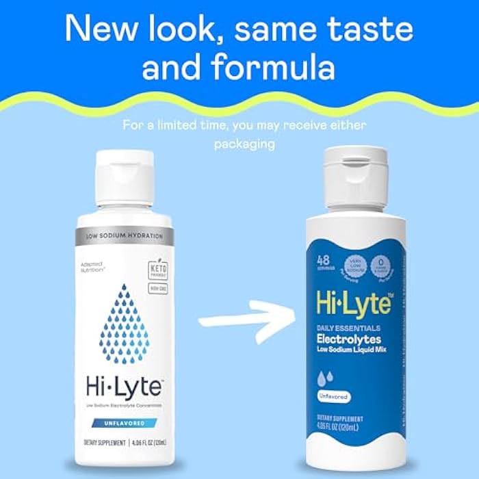 Hi-Lyte Low Sodium Electrolyte Supplement for Immune Support, Fasting and Rapid Hydration | 48 Servings | Magnesium, Potassium, Zinc | Unflavored Mineral Taste Drops - Image 2
