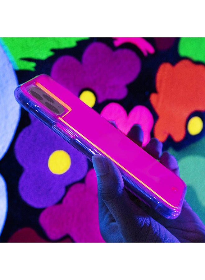 كايس مايت غطاء حماية جيمو لهاتف أبل آيفون 11 برو وردي تاف نيون/بنفسجي - Image 4