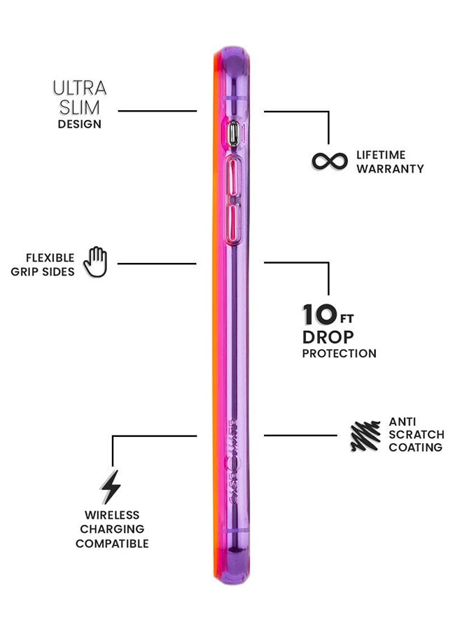 كايس مايت غطاء حماية جيمو لهاتف أبل آيفون 11 برو وردي تاف نيون/بنفسجي - Image 3