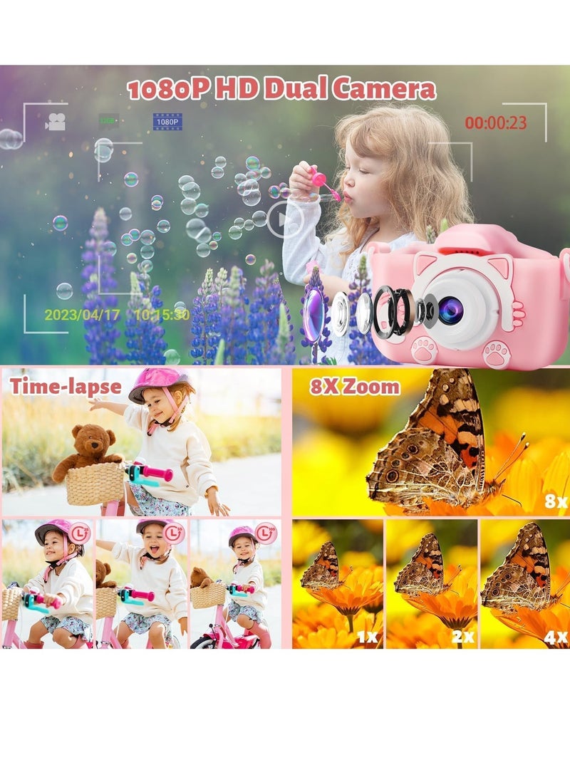 Kids Camera - 1080P HD Selfie Digital Video Camera for Boys and Girls (Ages 3-12) - Image 4