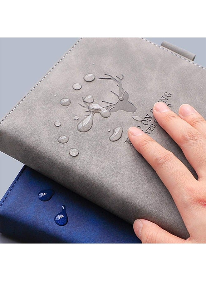 Generic A5 Leather Notebook Elegant Loose Leaf Business Notebook Notepad,Meeting Notebook Pen Holder  - Image 4