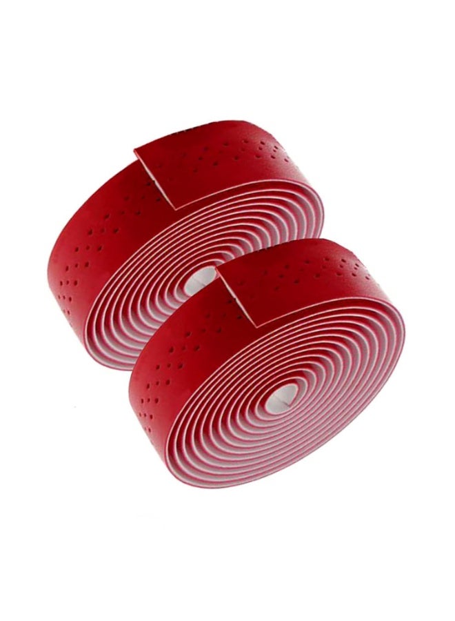 2PCS Camo Series Comfort Gel Bike Tape, Anti-Fall Handlebar Tape. Enhance Your Bike Grip and Wrap Your Bike for a Comfortable Riding Experience(Red)