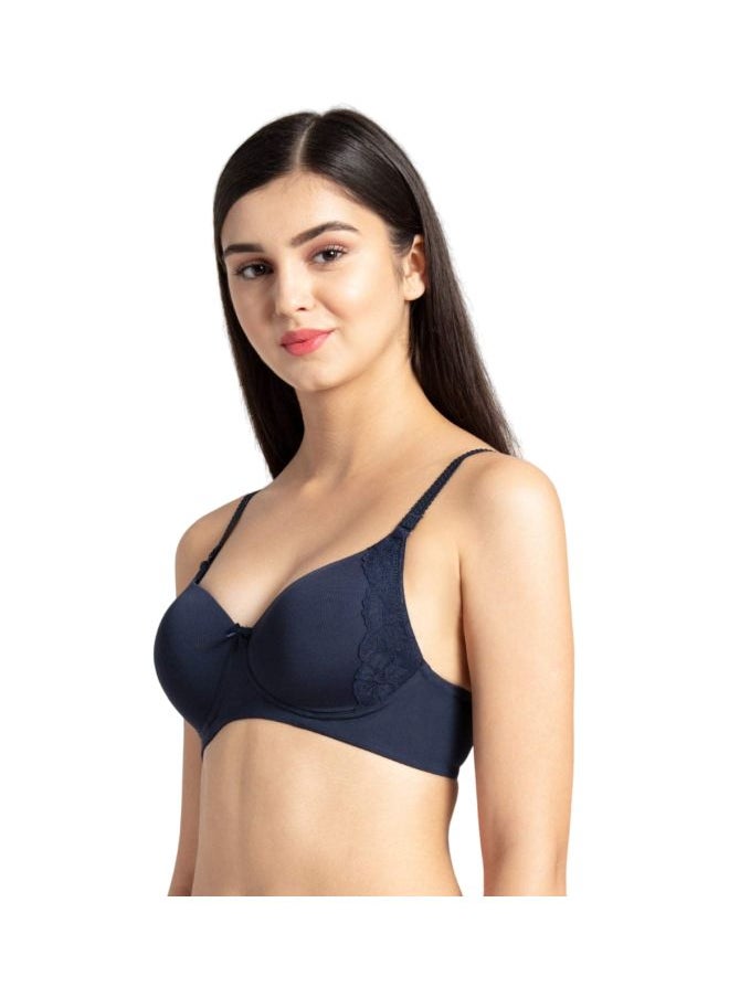 JOCKEY - Jockey 1816 Women Wire free Padded Soft Touch Microfiber Nylon Elastane Stretch Full Coverage Lace Styling Multiway T Shirt Bra - Image 1