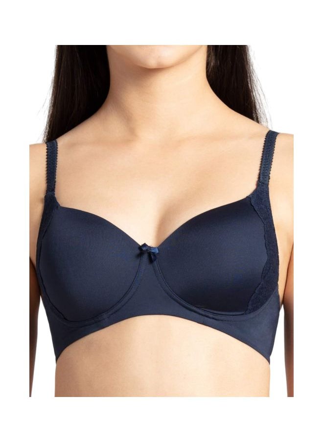 JOCKEY - Jockey 1816 Women Wire free Padded Soft Touch Microfiber Nylon Elastane Stretch Full Coverage Lace Styling Multiway T Shirt Bra - Image 1