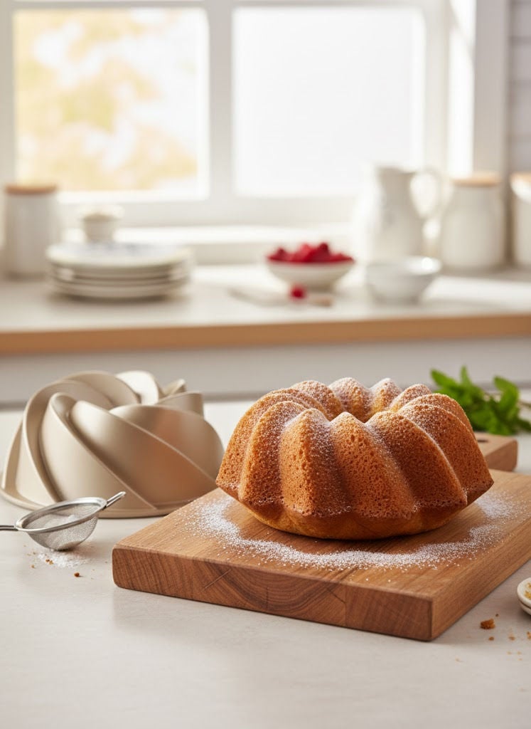 PROCILA Aluminium Granite Non-Stick Marissa Mould Pan Beige 24cm - Image 3