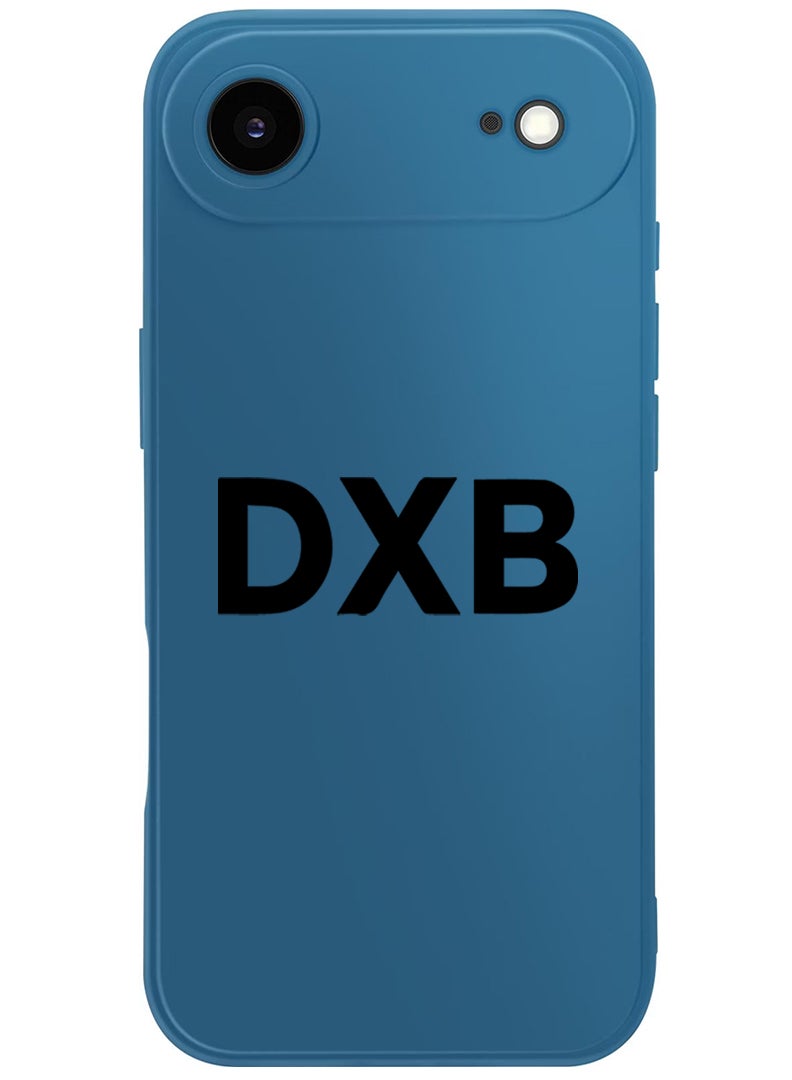 Theodor Protective Slim Fit Case Liquid Silicone Cover with Full Body Protection Anti-Scratch Shockproof Case For Apple iPhone 17 Air (Blue) DXB - Black - Image 1